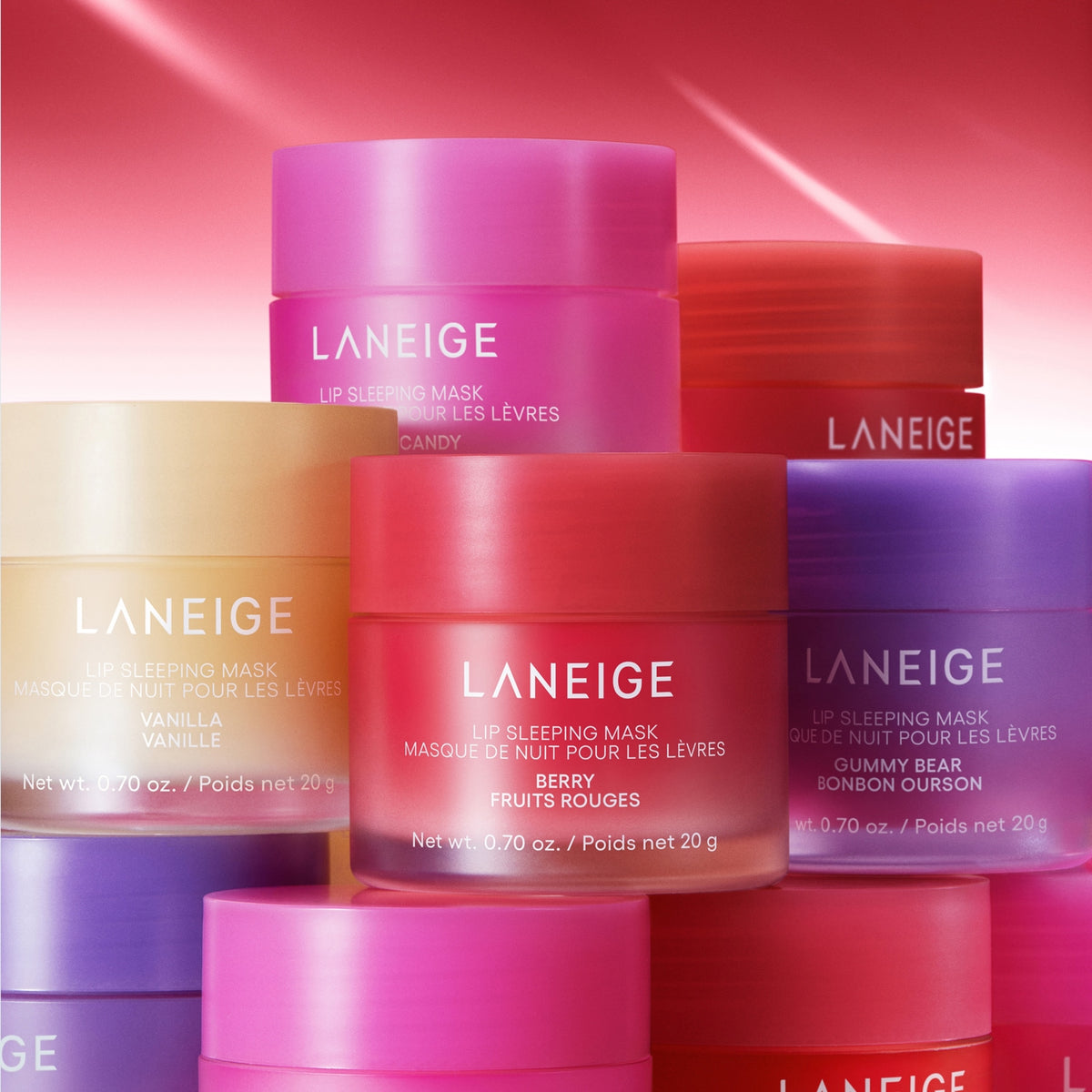 LANEIGE Lip sleeping mask - Masque de nuit pour les lèvres. BERRY
