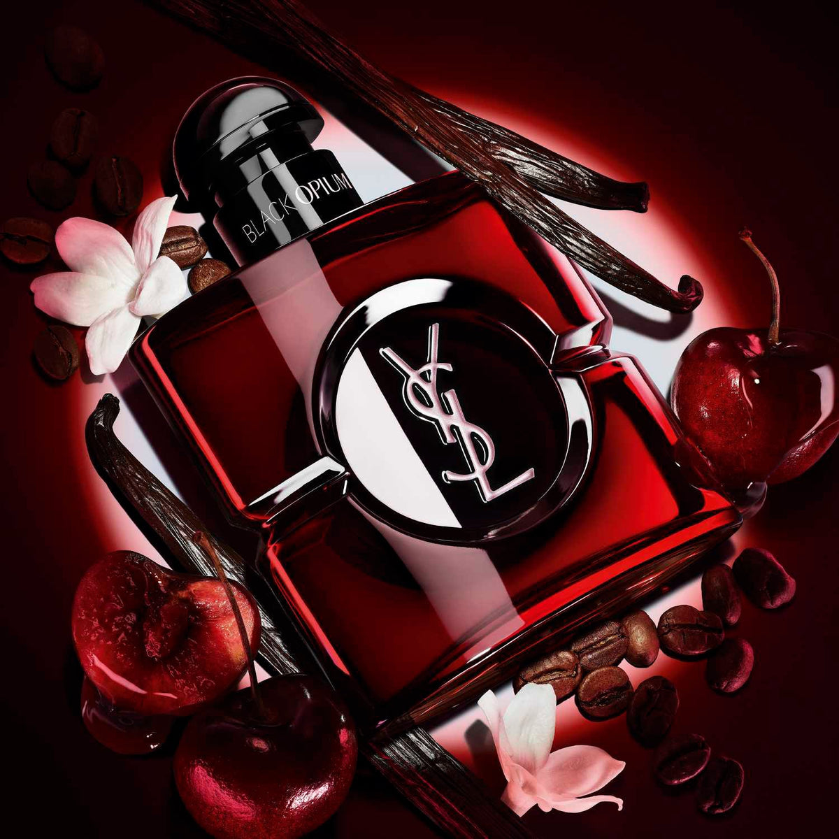 YVES SAINT LAURENT Black Opium Over Red - Eau de Parfum café floral fruité pour femme.90ml